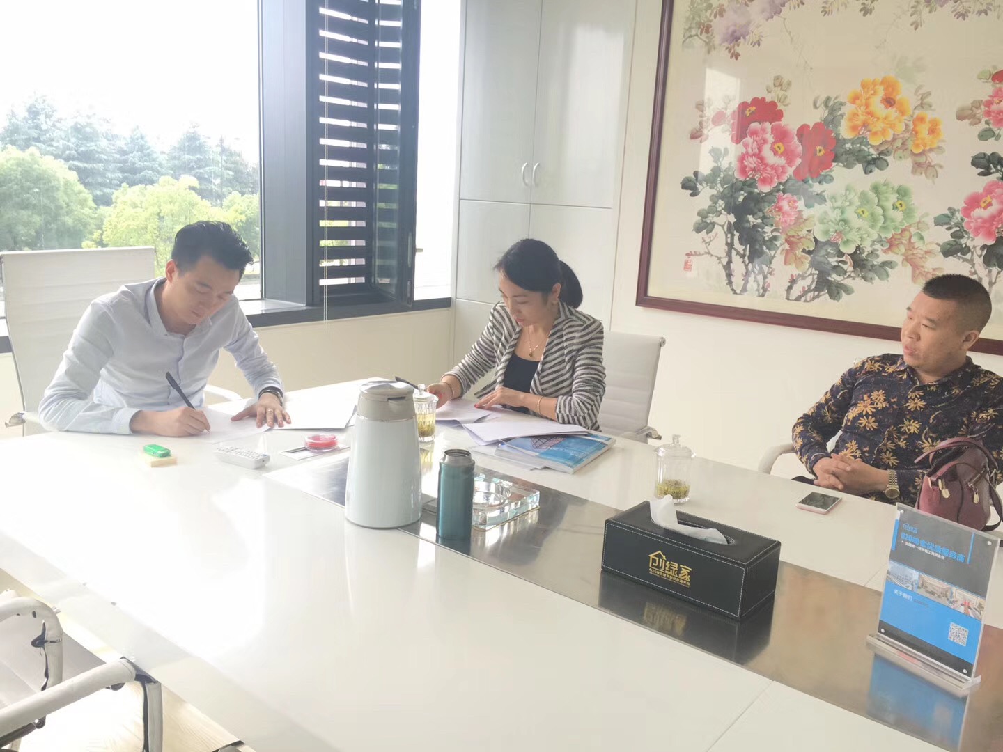 热烈祝贺宋总签约创绿家广安市区级代理！